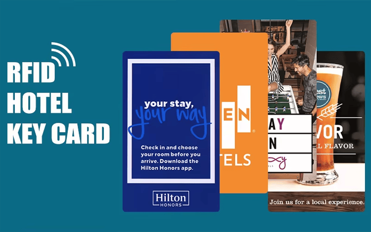 Tarjetas RFID para hoteles personalizadas con chip para sistemas de acceso inteligente.