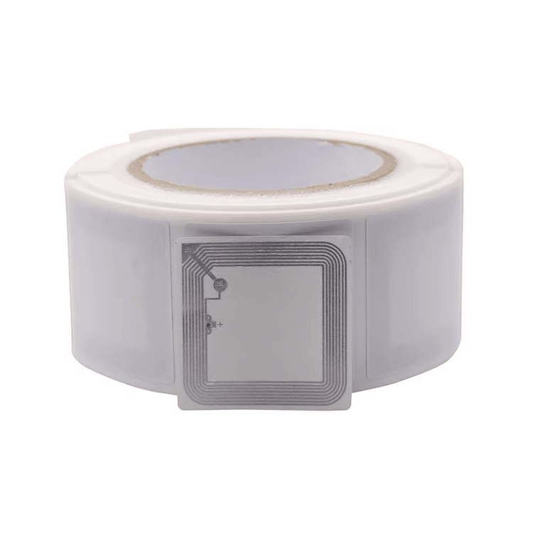Esta imagen destaca este aspecto de Etiquetas RFID HF antifalsificación para autenticación de productos: superficie metálica; para aplicaciones de Etiquetas RFID HF.