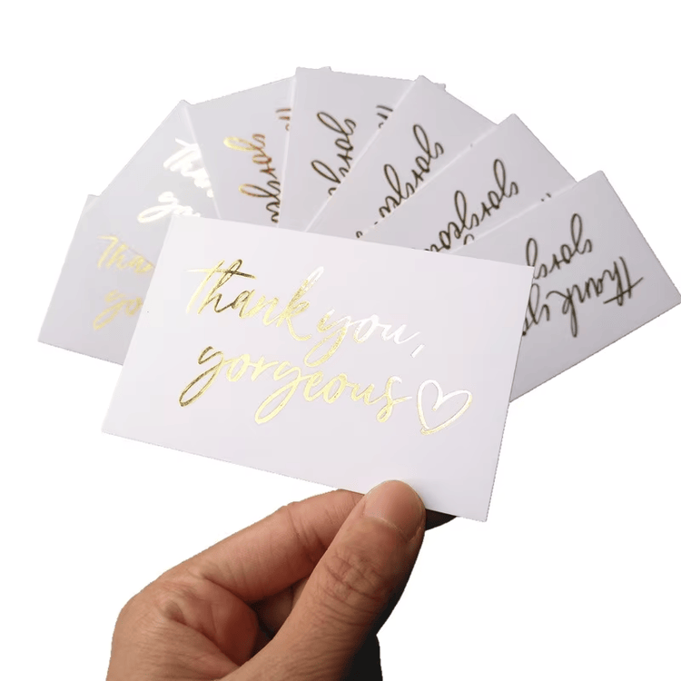 Tarjetas de agradecimiento sostenibles disponibles al por mayor para garantizar un suministro uniforme a marcas y comercios internacionales