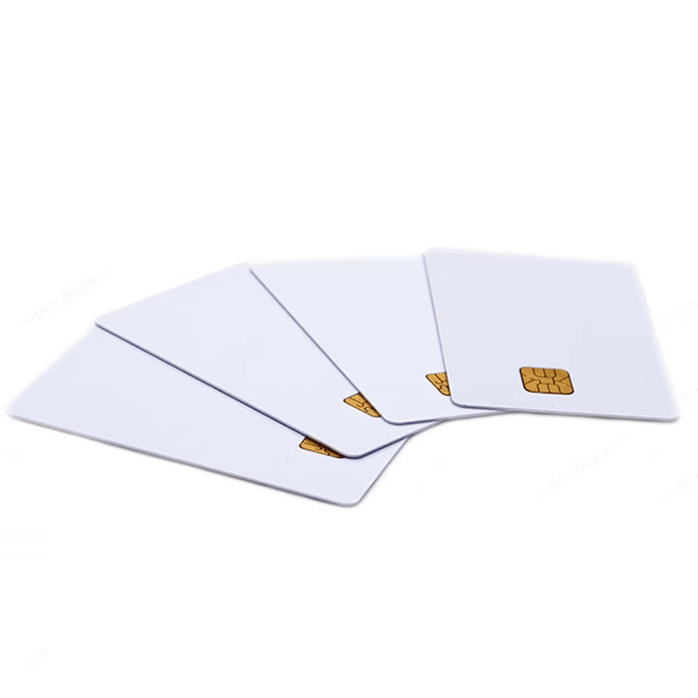 Esta imagen destaca este aspecto de Tarjetas de microprocesador con contacto para sistemas seguros: vista detallada, para aplicaciones de Tarjetas con chip de contacto.