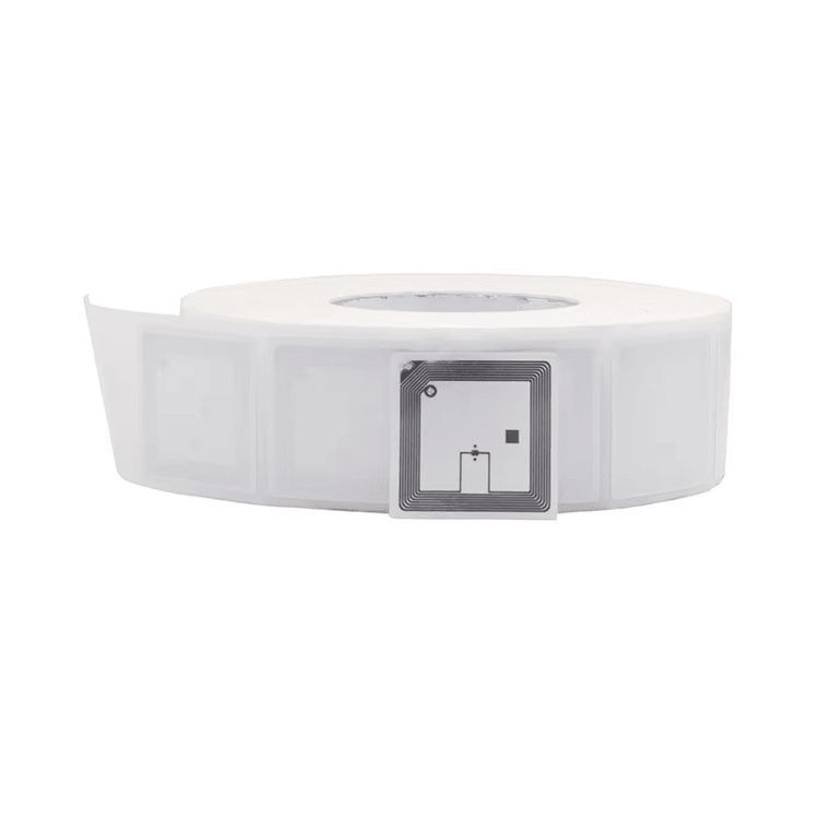 Esta imagen muestra el diseño de antena de la Etiqueta RFID HF para Control de Inventario Minorista para aplicaciones de Etiquetas RFID HF.