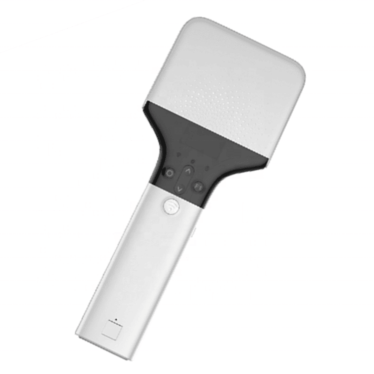 Lector portátil RFID ZK-RFID-A100 equipado con un chip Impinj R2000 que alcanza una velocidad de inventario de 200 etiquetas por segundo.