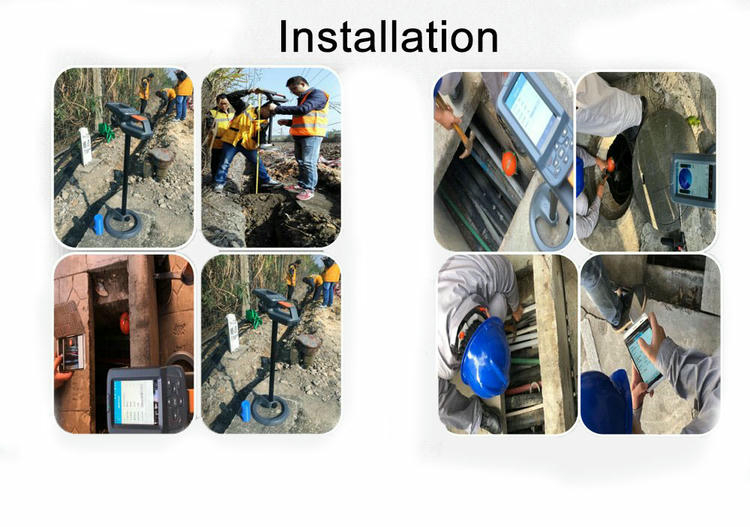 Montaje de trabajos de instalación, localización y lectura de marcadores subterráneos en zanjas, registros, arquetas de cables y recorridos de tuberías.