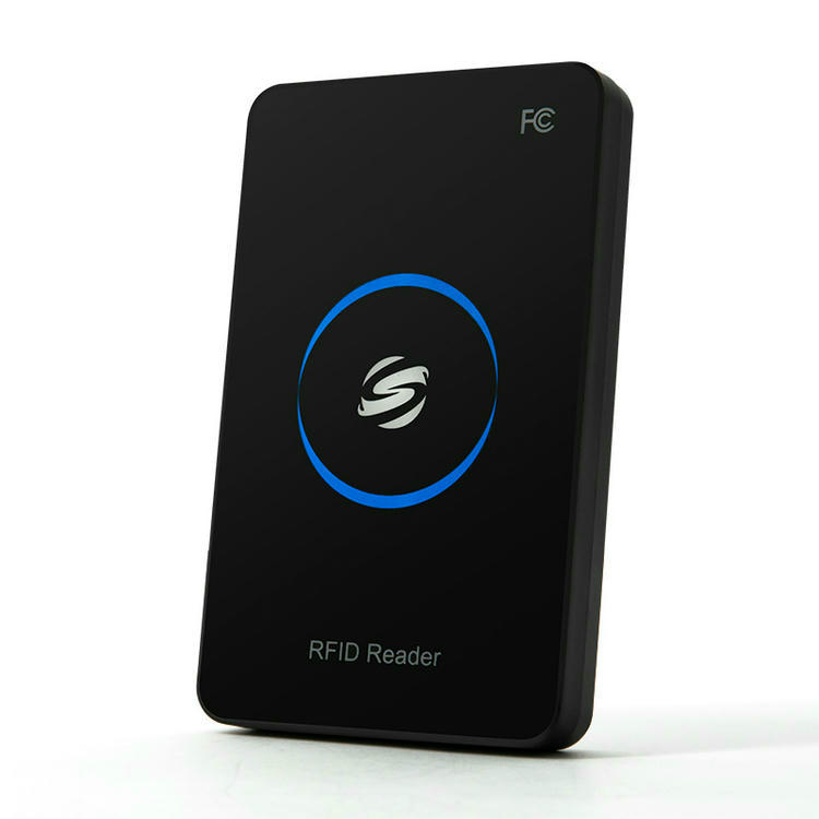 Codificador RFID UHF portátil R17-C de 120g, fácil de manipular para tareas de inicialización de activos y etiquetas.