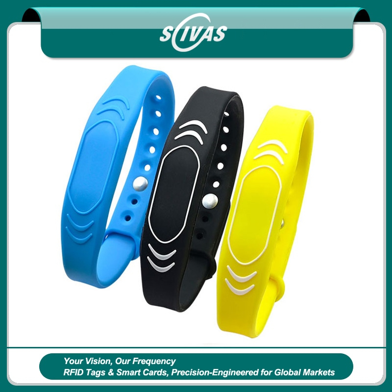 Pulseras RFID de silicona ajustables GD06