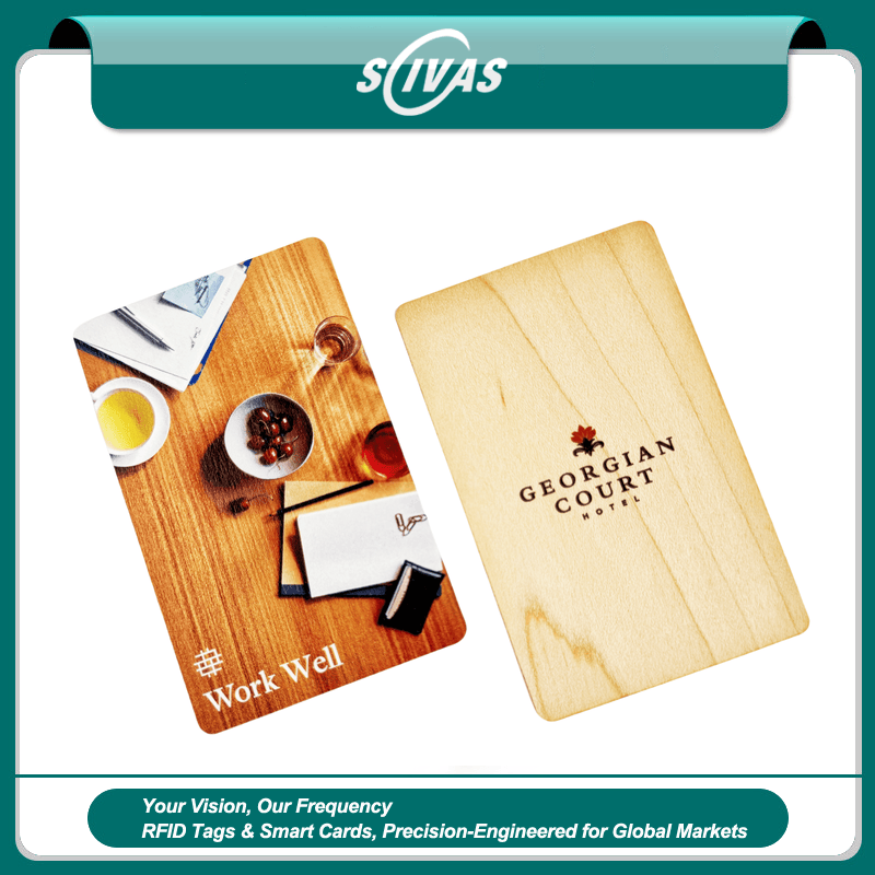 Tarjetas de Madera de Tilo RFID con Diseño Natural