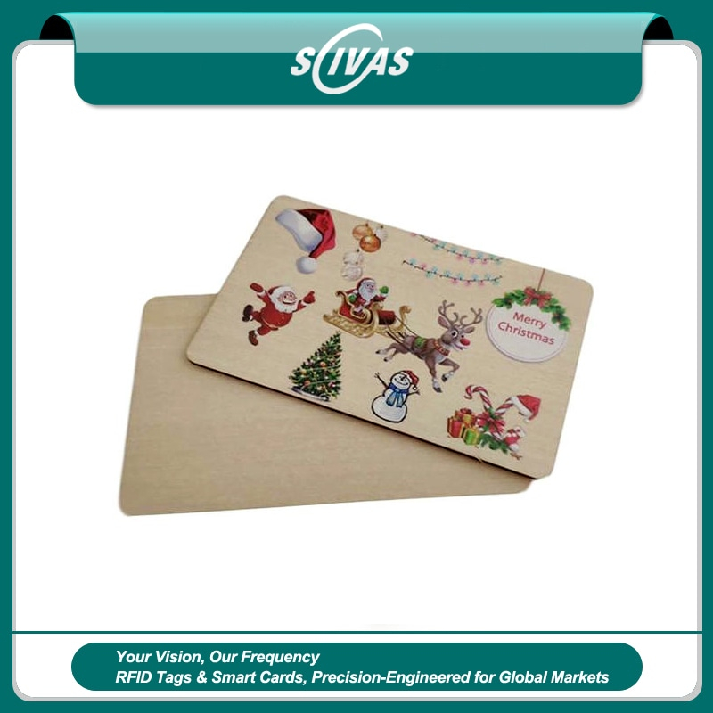 Tarjetas ecológicas de madera personalizadas