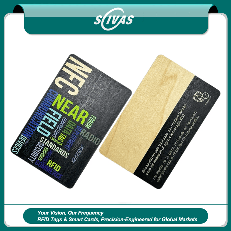 Tarjetas RFID de madera de roble personalizadas para hoteles