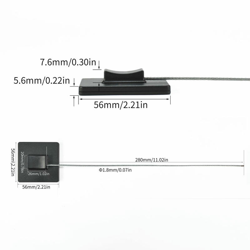 Precintos de cable RFID resistentes a la manipulación para logística mostrando este aspecto: vista lateral; para compradores que comparan soluciones de Precintos de seguridad RFID.