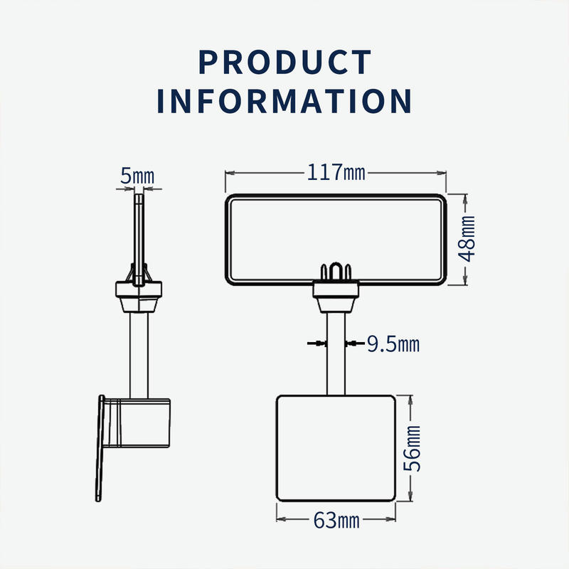 Esta imagen destaca este aspecto de Precinto de seguridad RFID UHF para contenedores de carga: logotipo impreso; para aplicaciones de Precintos de seguridad RFID.