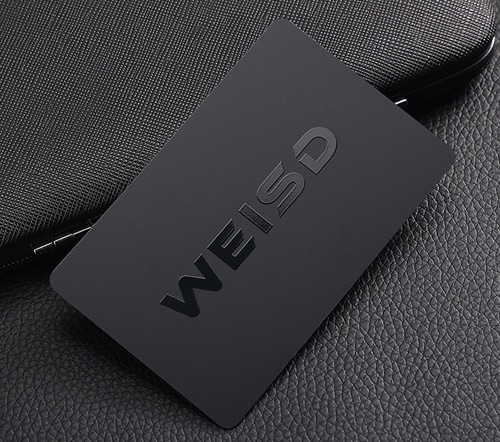 Tarjetas personalizadas con un elegante relieve de alta calidad.