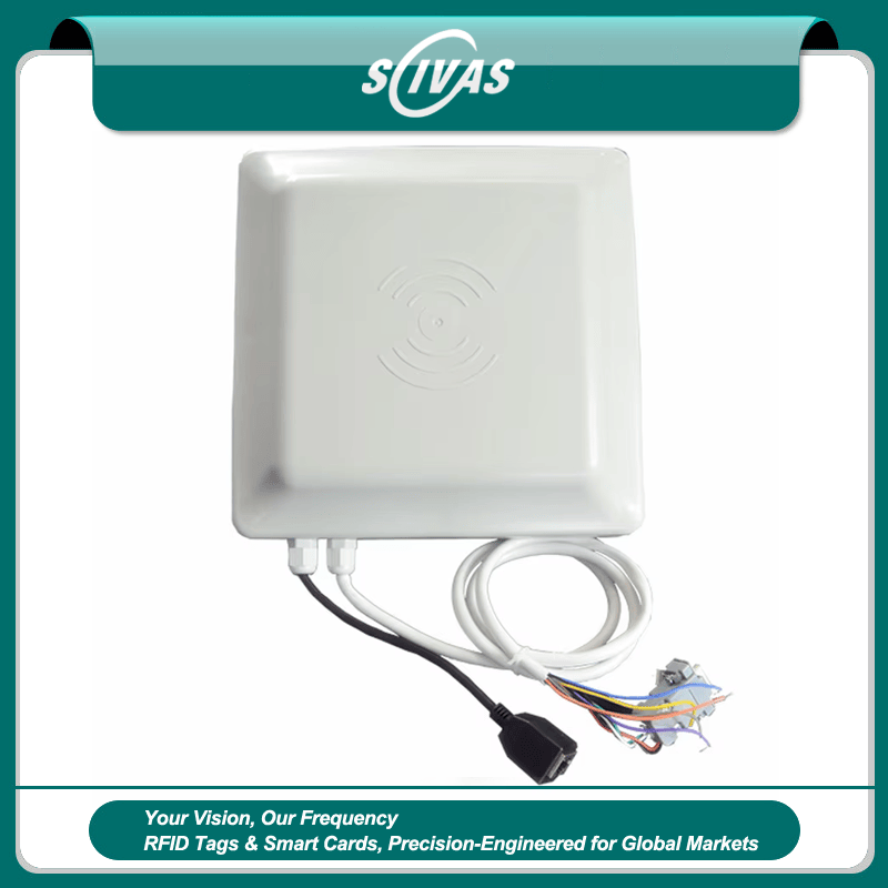 Lector RFID UHF de 865MHz con antena integrada de 8dBi