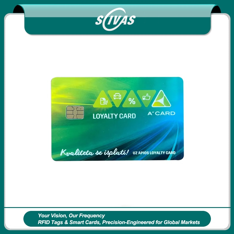 Tarjetas IC de contacto PVC para pagos e identificación