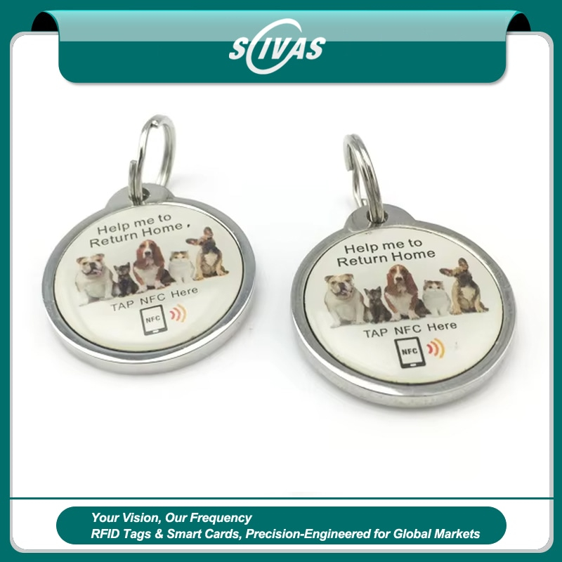 Etiquetas NFC para mascotas con ID inteligente