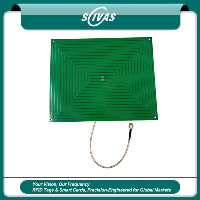 Antena RFID UHF 865 MHz para seguimiento en estantes