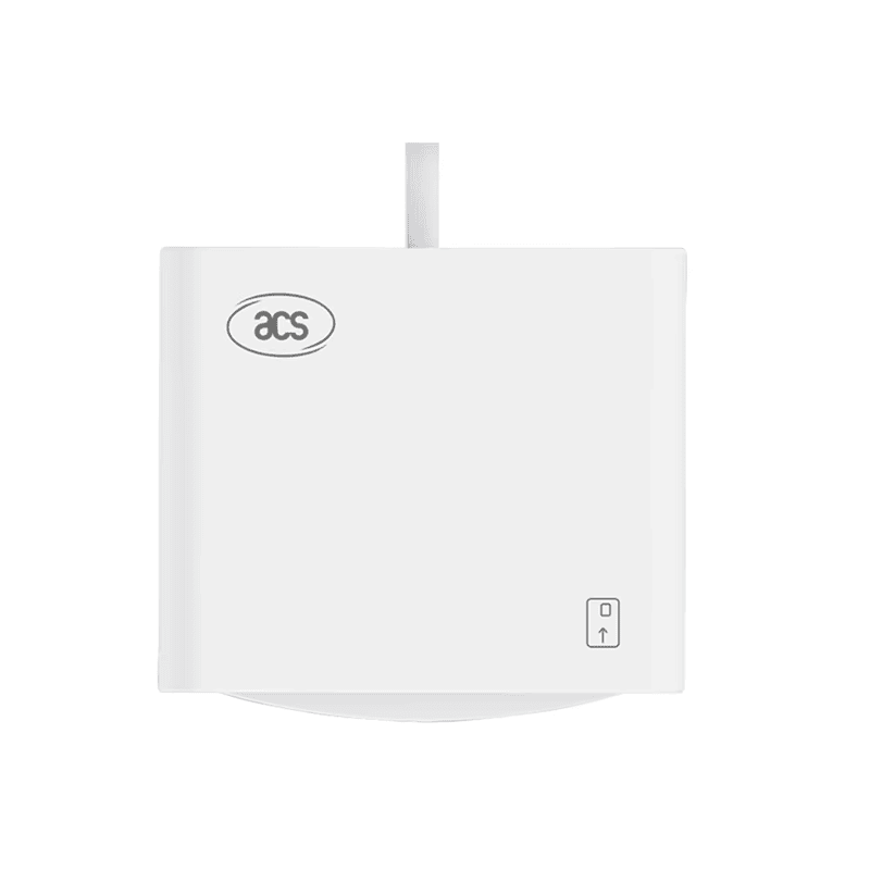 Esta imagen destaca este aspecto de Lector USB de tarjetas inteligentes de contacto para acceso seguro: escaneo sin contacto; para aplicaciones de Lectores y escritores con contacto y sin contacto de la serie ACS.