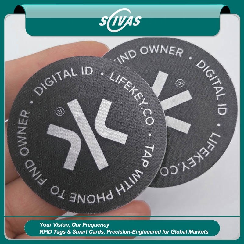 Insignias NFC tejidas para prendas inteligentes