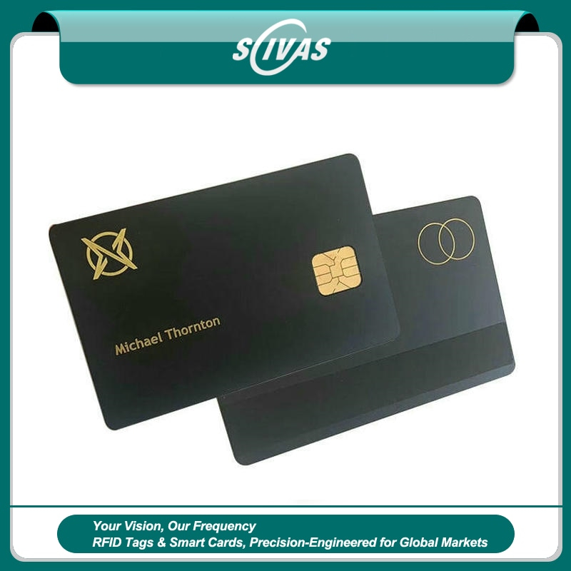 Tarjetas de crédito metálicas con chip IC