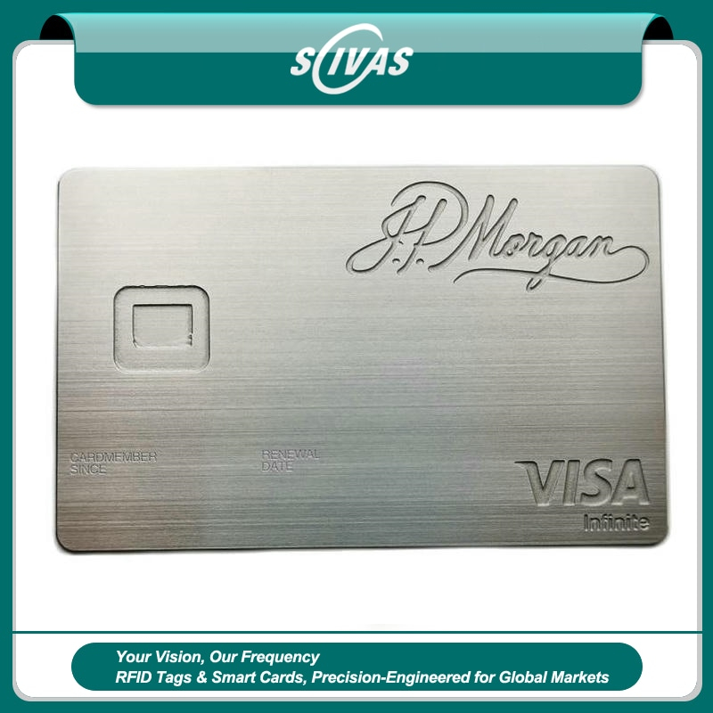 Tarjetas de Contacto Metal Apoyo Banca y Transit Chips