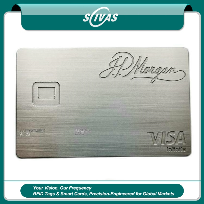 Tarjetas metálicas EMV para programas de pago premium