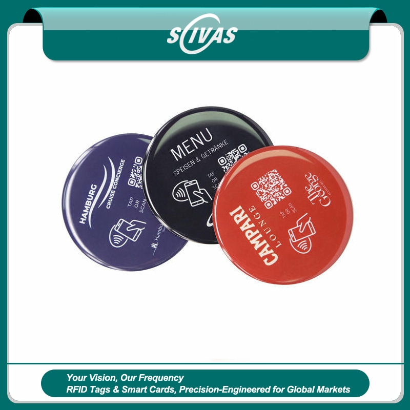 Fabricante de pegatinas NFC con logo y epoxi