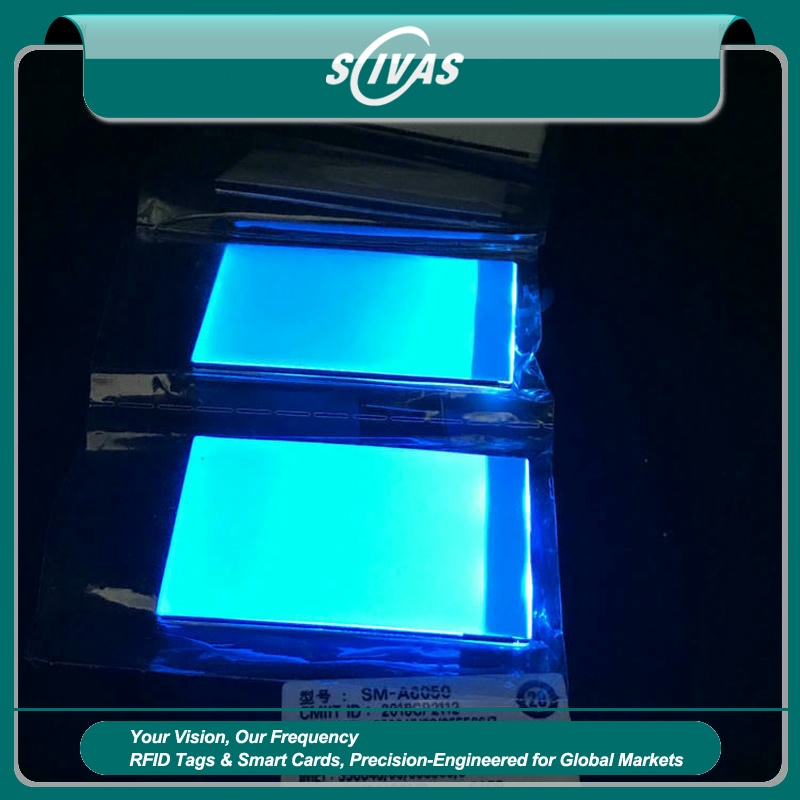 Pegatinas NFC LED personalizadas con luz interactiva