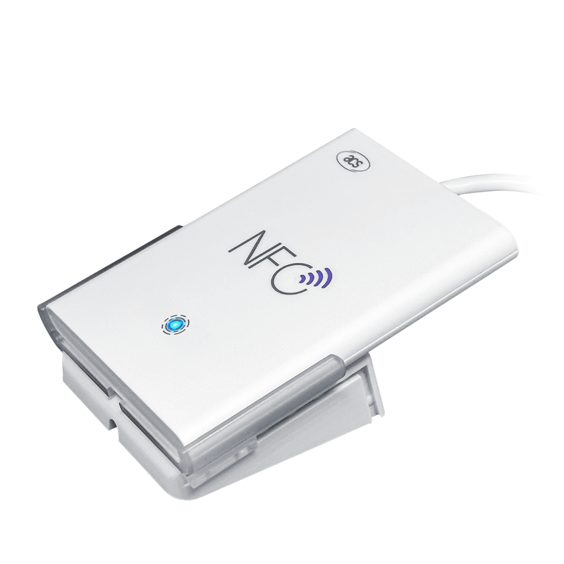 El lector nfc acr1252u incorpora una antena interna de alta calidad compatible con tarjetas sin contacto como mifare y felica.