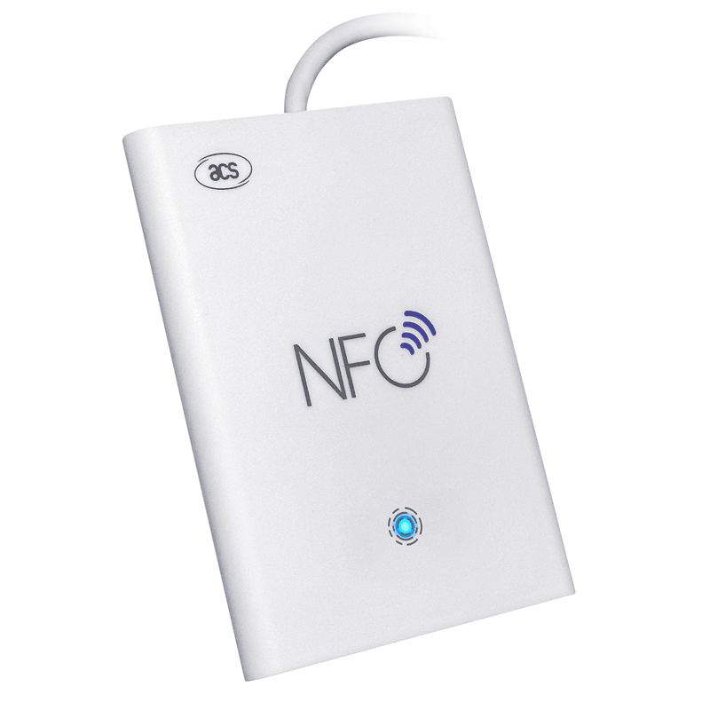 Los profesionales de seguridad utilizan el lector nfc acr1252u para gestionar sistemas seguros de control de acceso y control horario de empleados.