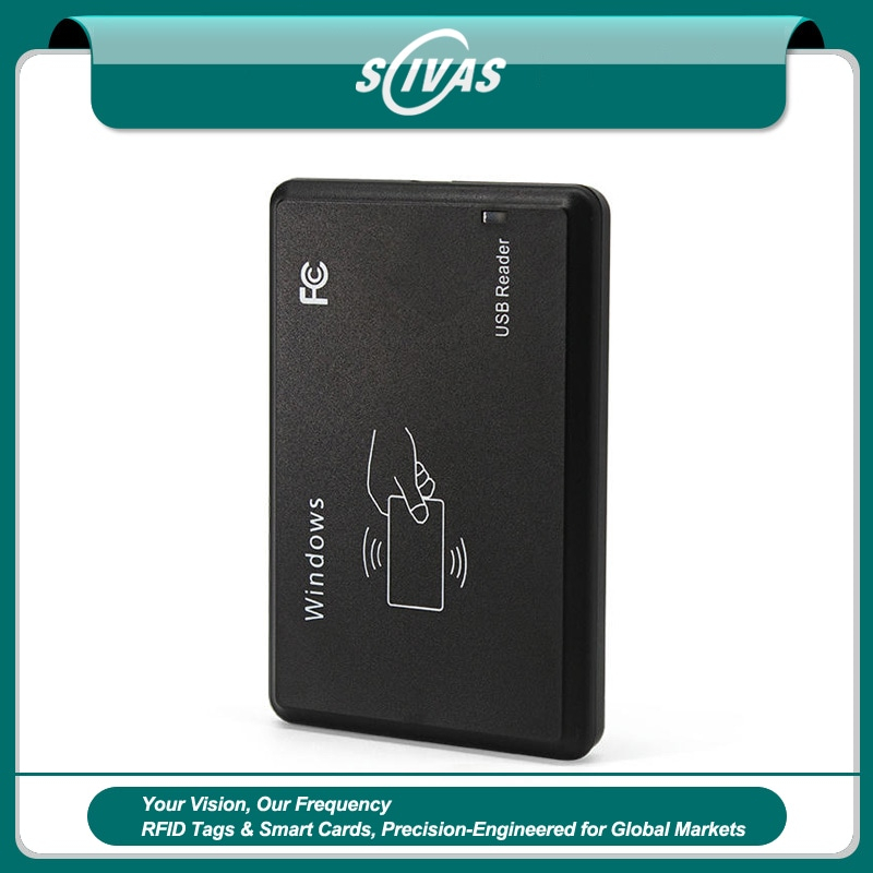 Lector RFID HF 13,56 MHz RS232 para control de acceso