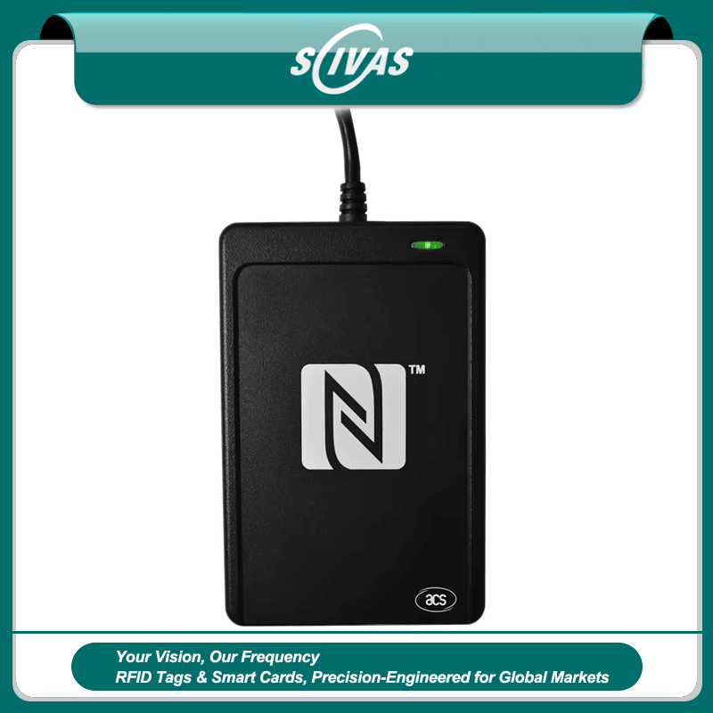 Lector NFC USB seguro con ranura SAM para FIDO