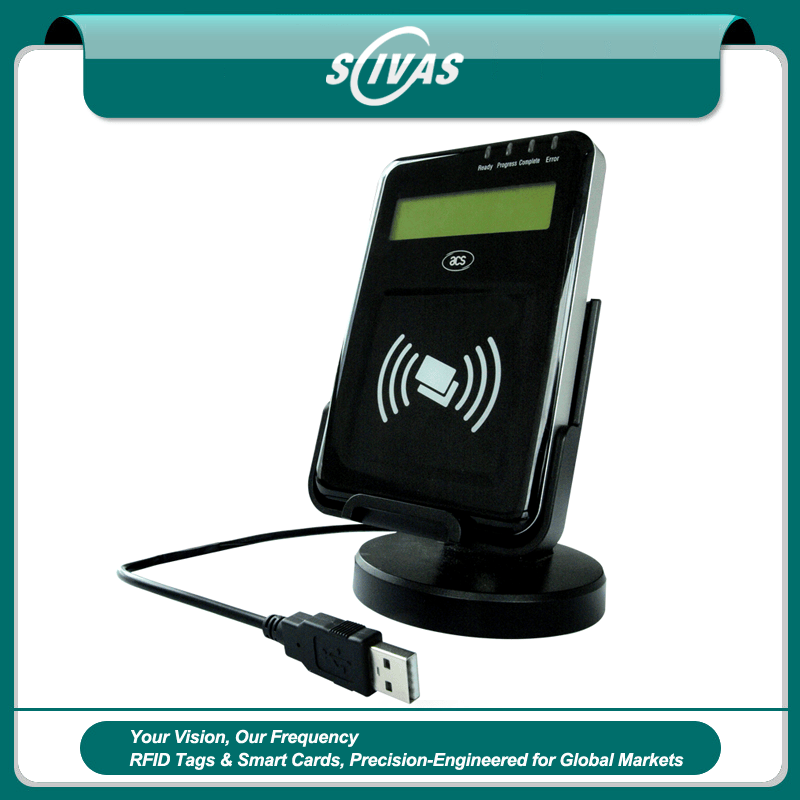 Lector NFC USB con LCD para control de acceso