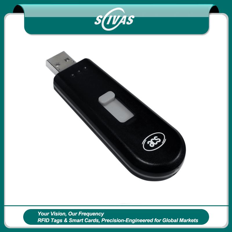 Lector NFC USB tipo token para acceso seguro