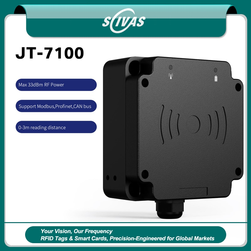 Lector RFID UHF industrial para automatización