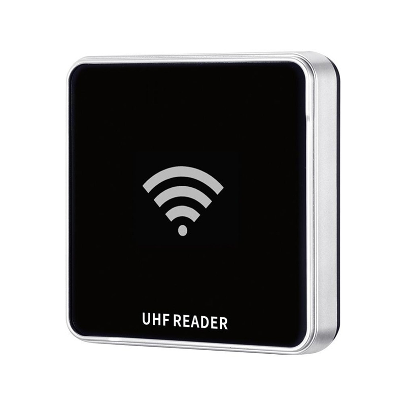 Vista detallada de la opción de antena cerámica de alto rendimiento para la serie UHF100U, que proporciona mayor distancia de lectura.