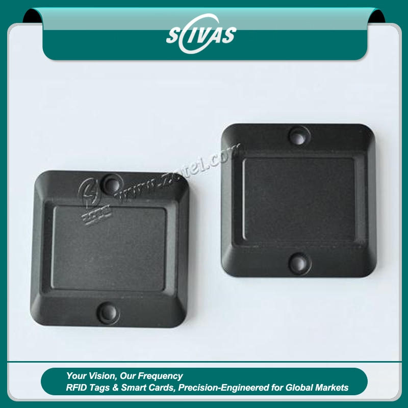 Etiqueta RFID ABS sobre metal para identificación de equipos industriales