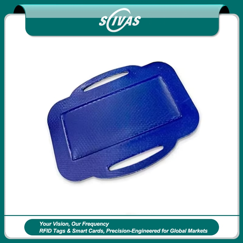 Etiqueta RFID UHF curva antimetal para tuberías