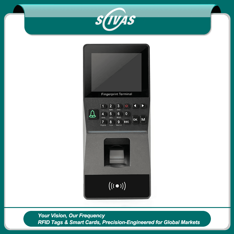Terminal RFID con huella para control de accesos