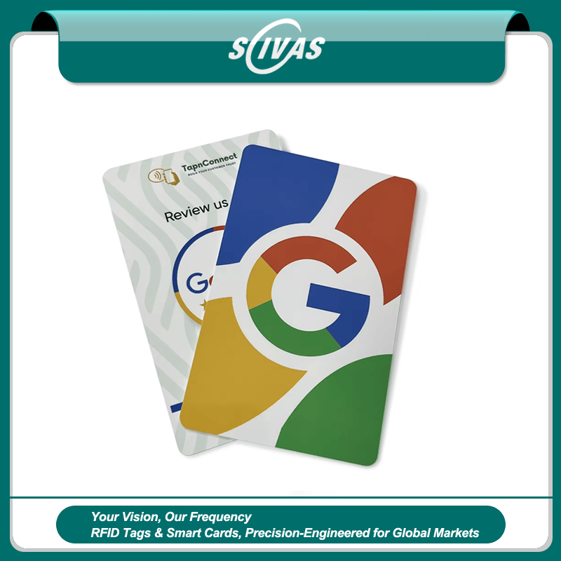 Tarjetas NFC para reseñas de Google personalizadas