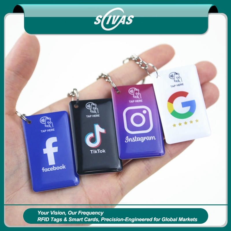 Llaveros RFID Epoxi Personalizados para Control de Acceso