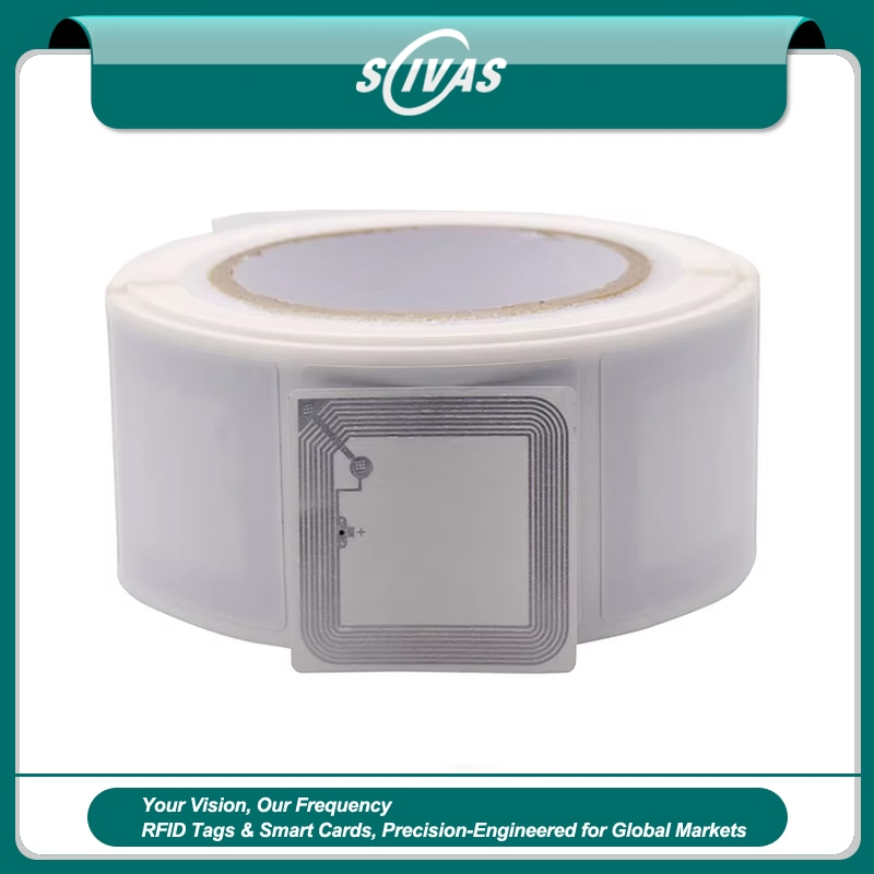 Etiquetas RFID HF antifalsificación para autenticación de productos mostrando este aspecto: diseño de tamaño cartera; para compradores que comparan soluciones de Etiquetas RFID HF.