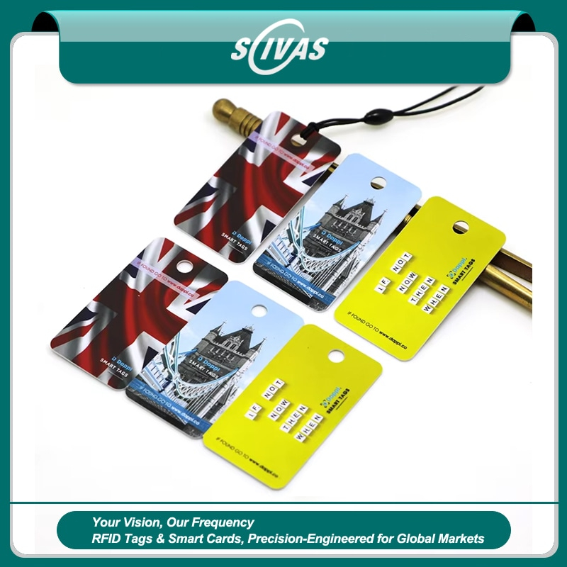 Tarjetas RFID con llavero para acceso sin contacto