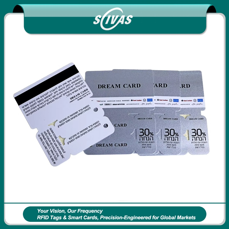 Tarjetas combo con llavero para fidelización