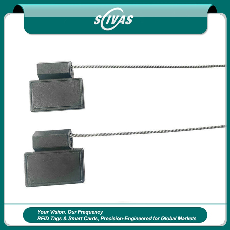 Precintos RFID resistentes con cable metálico reforzado