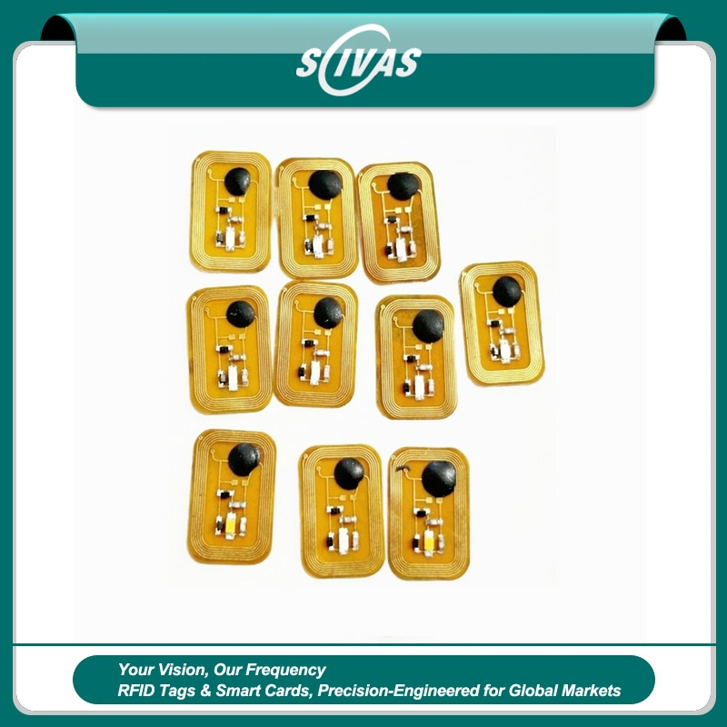Etiquetas RFID personalizadas con alerta LED NFC