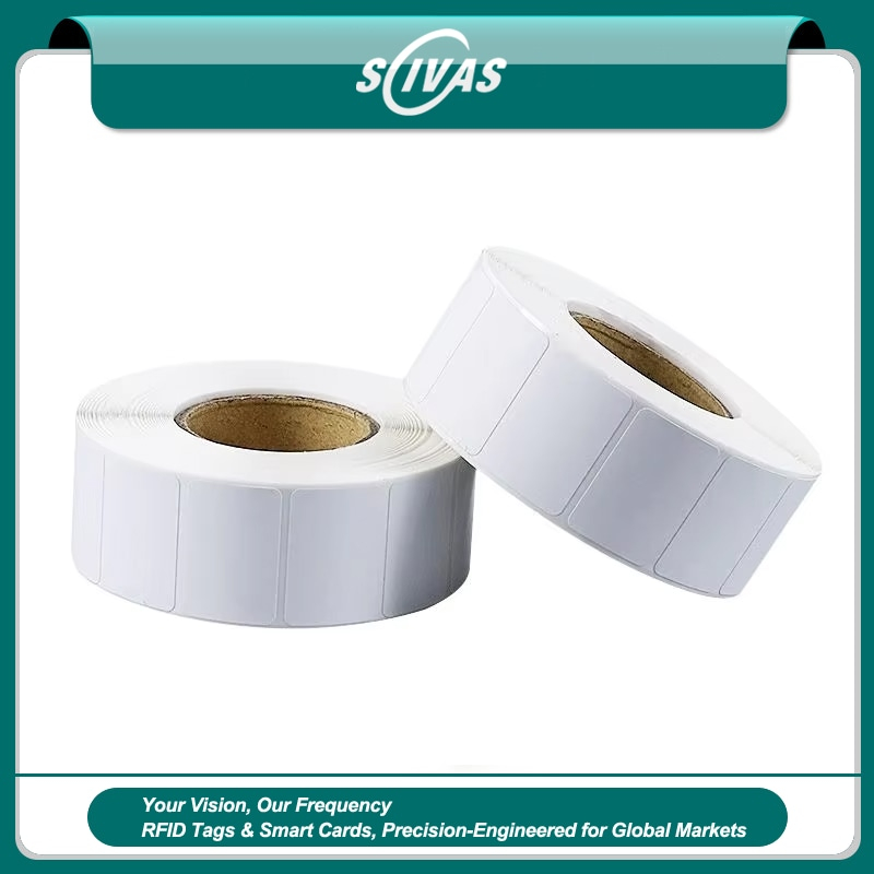 Etiquetas RFID UHF imprimibles con código y texto