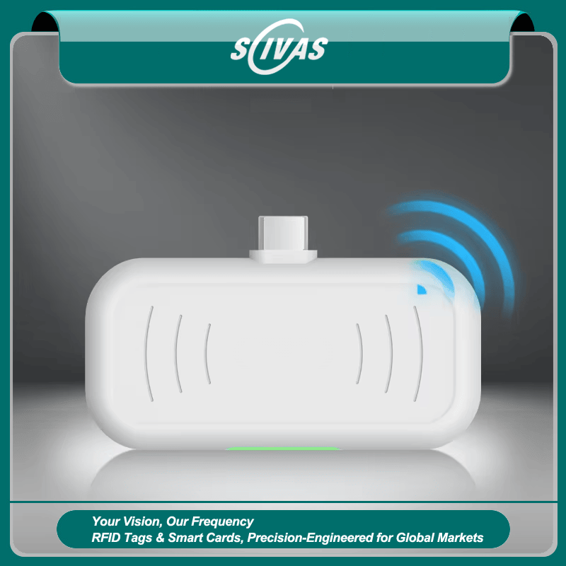 Lector RFID UHF para inventario con teléfono inteligente