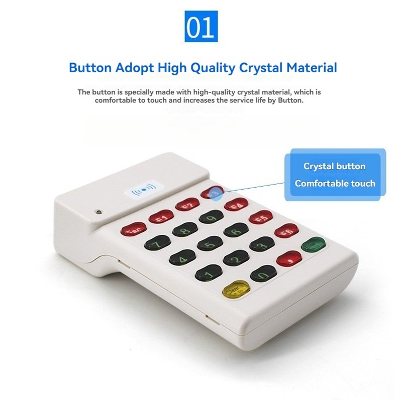 Esta imagen destaca este aspecto de Lectores RFID LF personalizados para entrada segura mediante teclado: panel frontal del teclado, para aplicaciones de Lectores RFID LF de 125KHz.