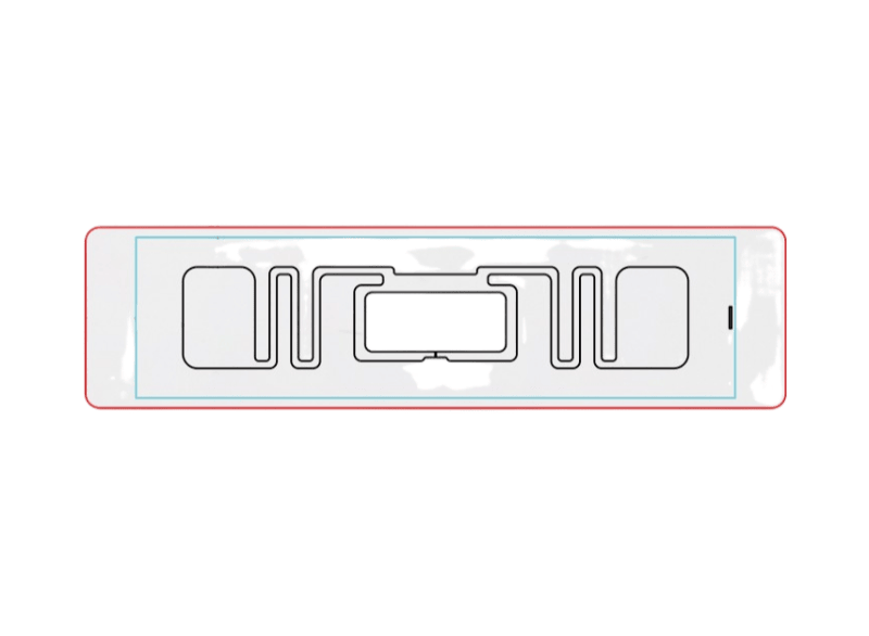 Etiquetas RFID para seguimiento logístico con adhesivo posterior para aplicaciones UHF RFID.