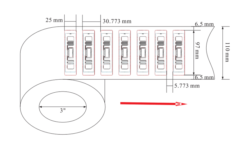 Etiquetas RFID para seguimiento logístico en almacenes mediante tecnología UHF RFID.