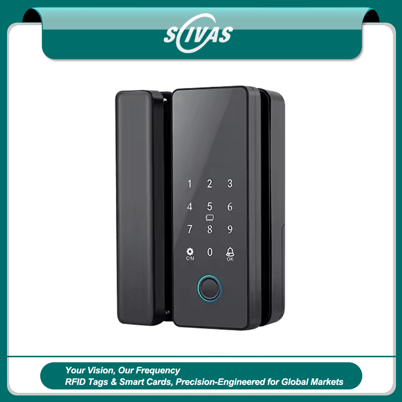 Cerradura RFID para puerta de vidrio con huella TTLock